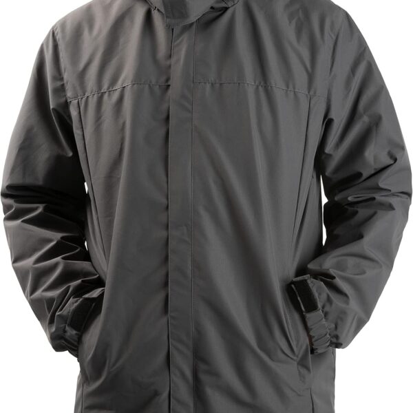 Mens Rain Jacket Lightweight Waterproof With Hooded Outdoor Raincoat Jacket For Hiking Travel